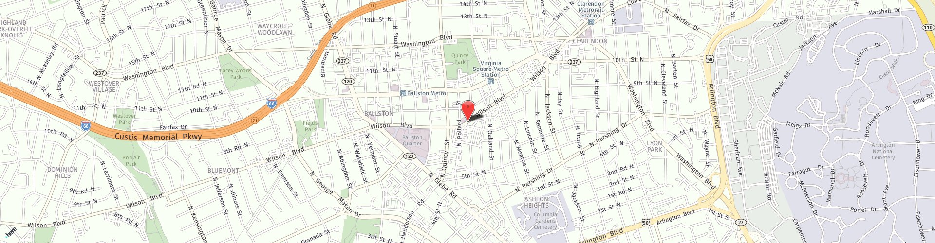 Location Map: 3865 Wilson Blvd Arlington, VA 22203